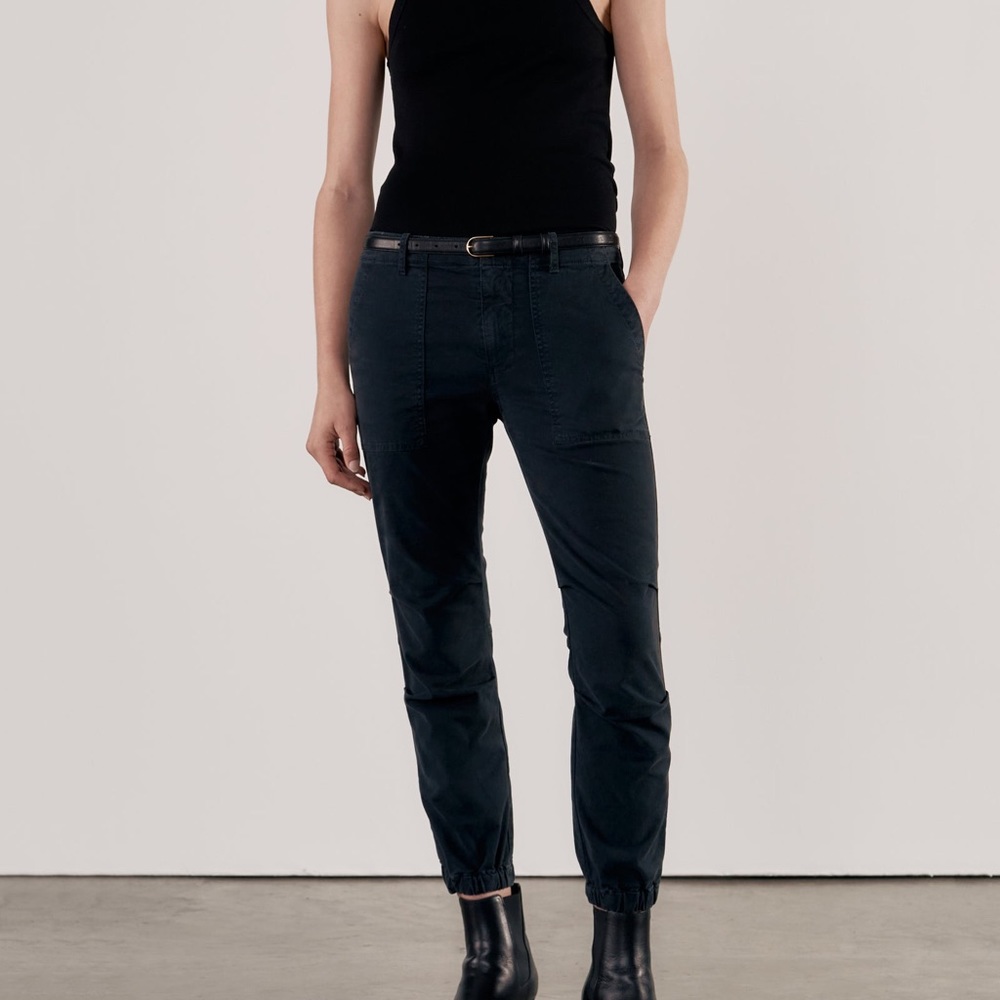 Nili Lotan Cropped Military Pant Carbon